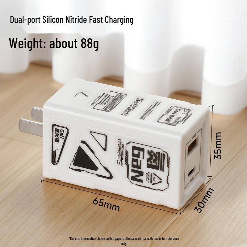 

30W High-Power Fast Charger for Huawei, Apple, Honor – Foldable A+C Charging Head 6A Super Fast Charging Cable 1m [C-C]