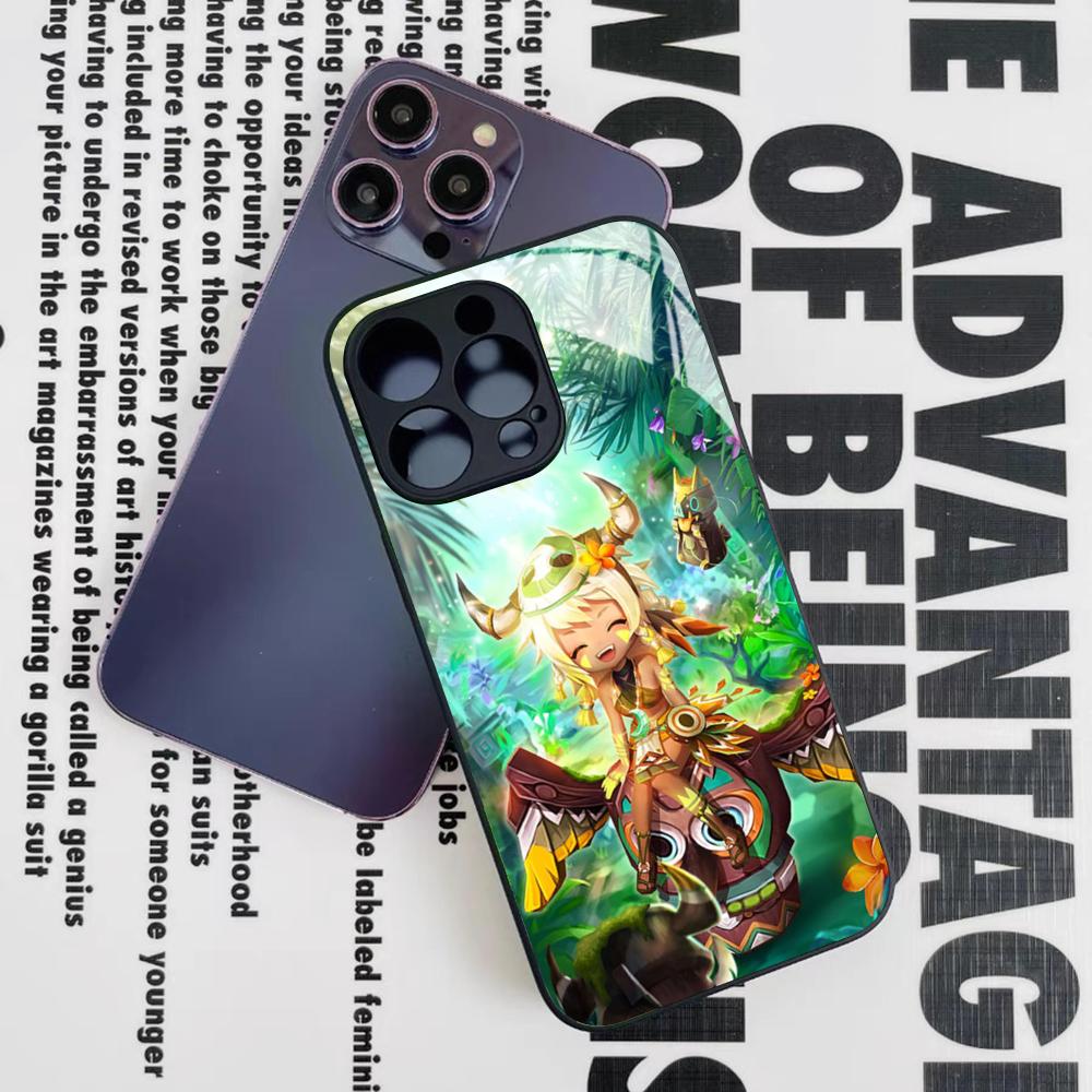 

Game Summoners War Sky Arena Phone Case for Iphone 16 15 14 12 11 13 Pro Max Mini 8 X Xr Xs Puls Black Glass Cover iPhone15 Pro