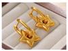 Classic Star Pendant Square Hoop Earrings for Women
