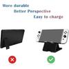 UDEE Bracket for Nintendo Switch, Steam Deck,Phone,iPad, Portable Folding Non-Slip Stand,4 Levels Angle Adjustment-Black