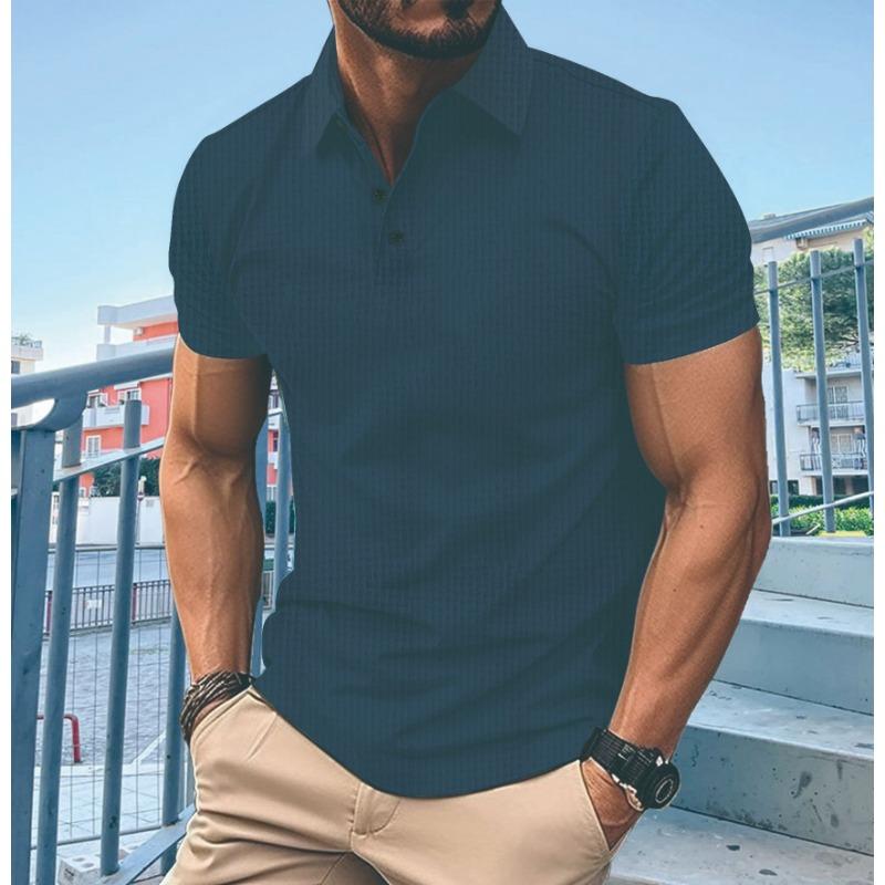 Summer Polo Shirt with Zipper Pocket for Men's Sports Polo Shirt