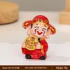 Resin Car Decoration: God of Wealth Ornament for Home & Cake