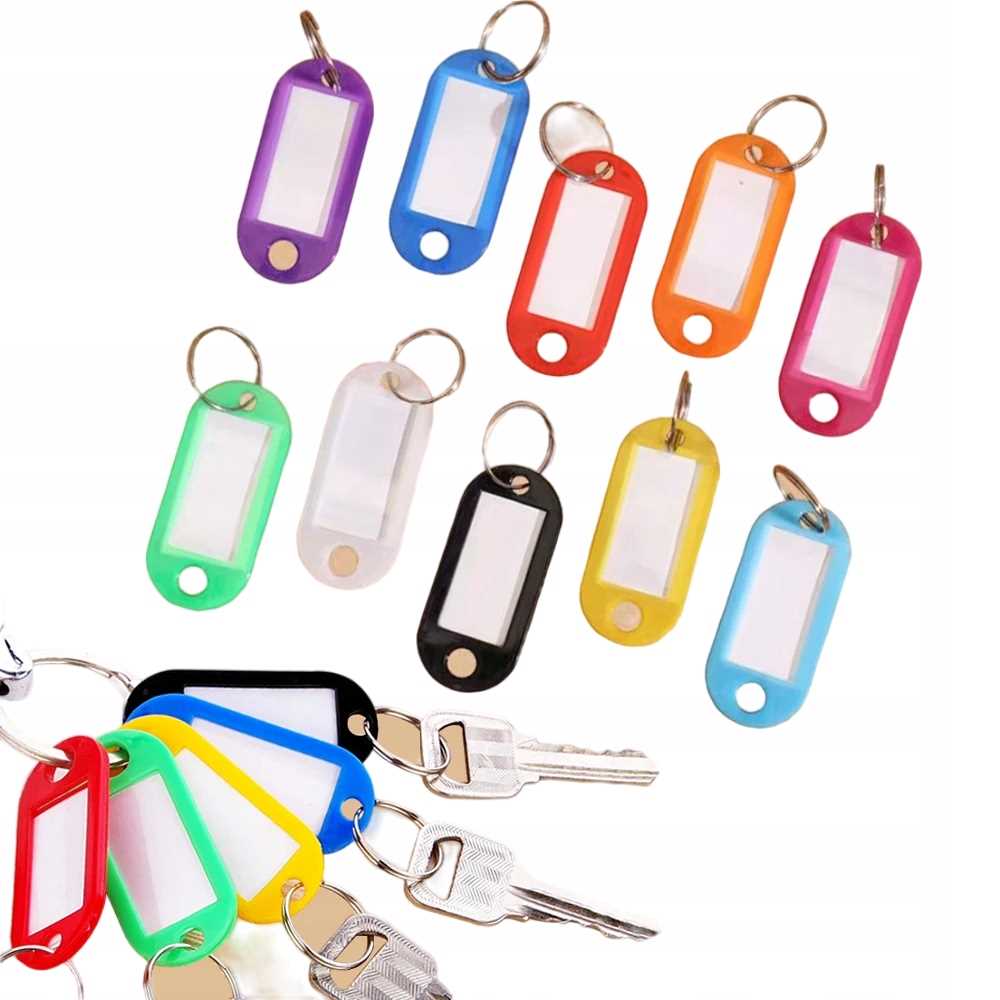 Colorful Key Tags 50 Pcs 48