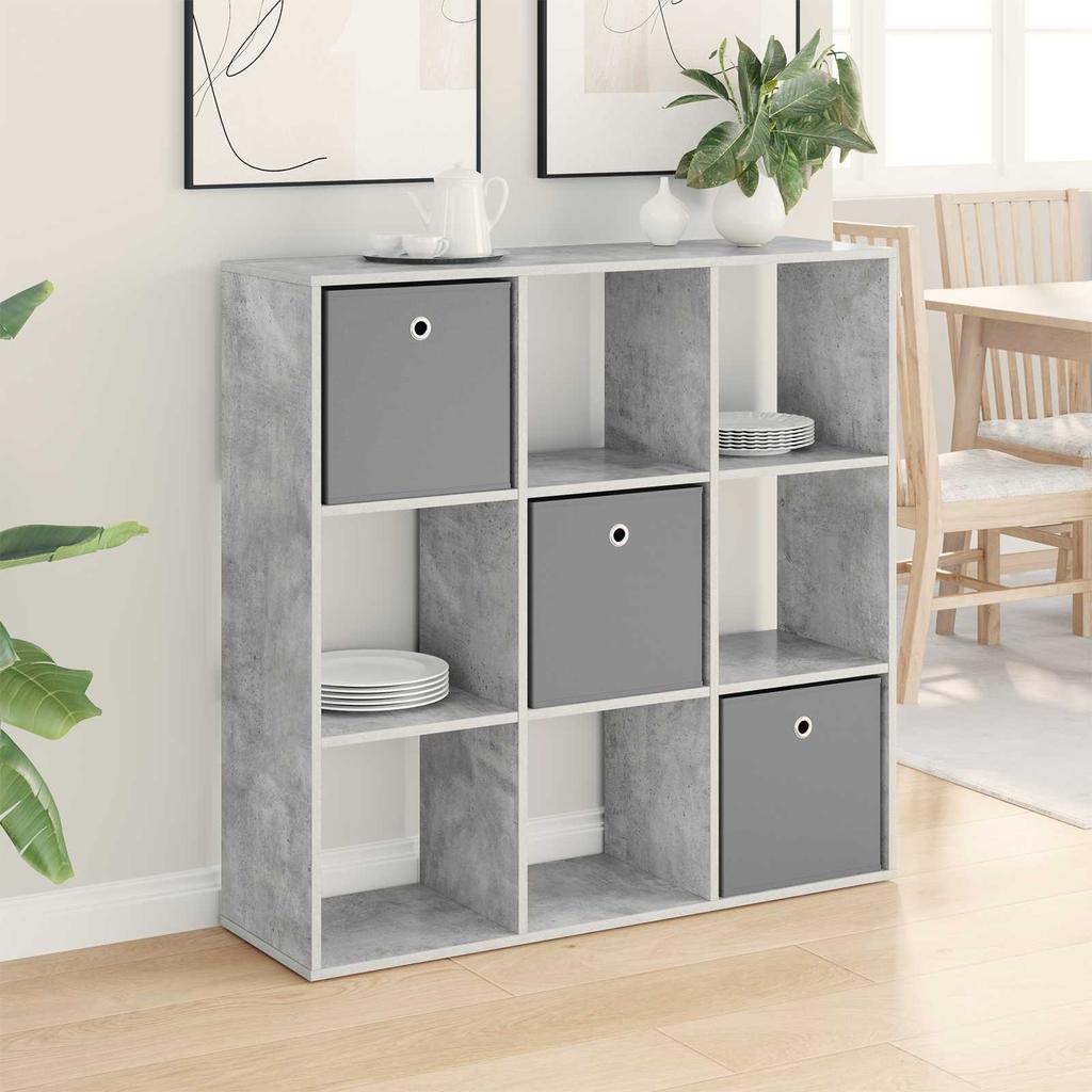 Grey Concrete Sideboard with Drawers 102 x 31 x 99.5 cm