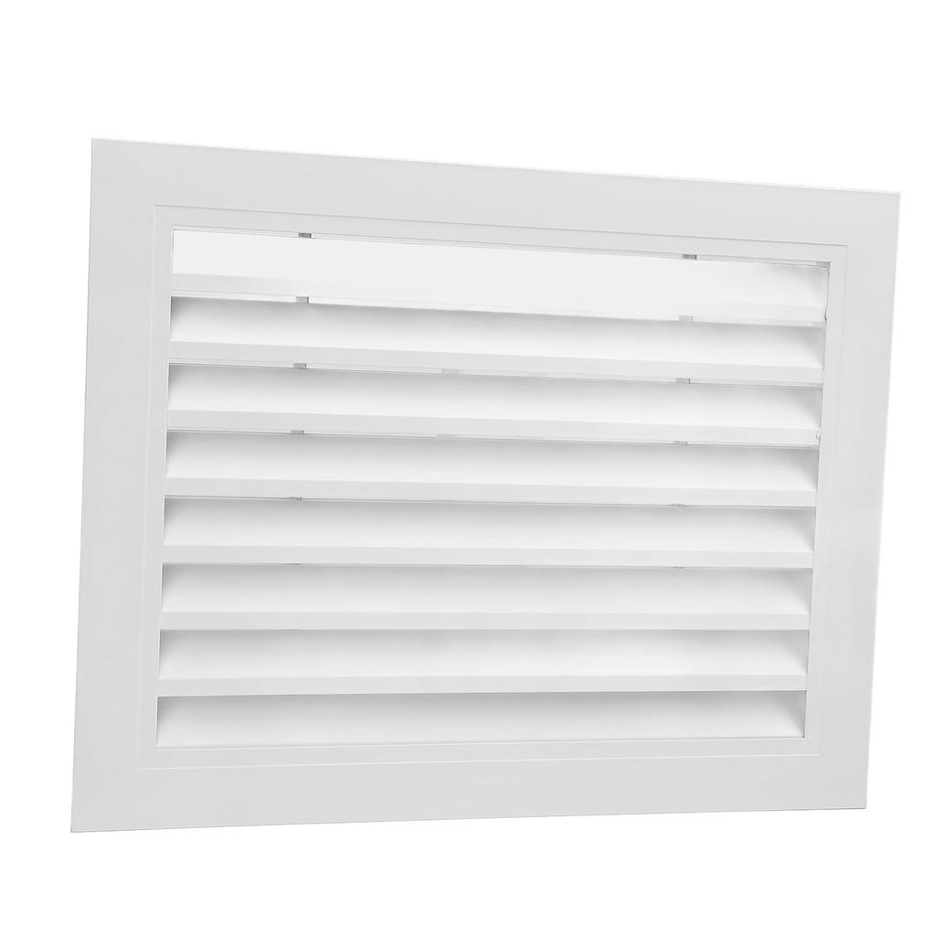 Fixed Return Air Louver Window Aluminum Alloy 400x300mm Air Conditioning Vent Cover for Bathroom Kitchen Wall Square