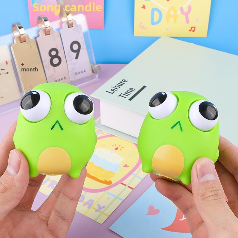 Compression Frog Children Toy Made Pvc Sensory Stimulation Interaction Parent