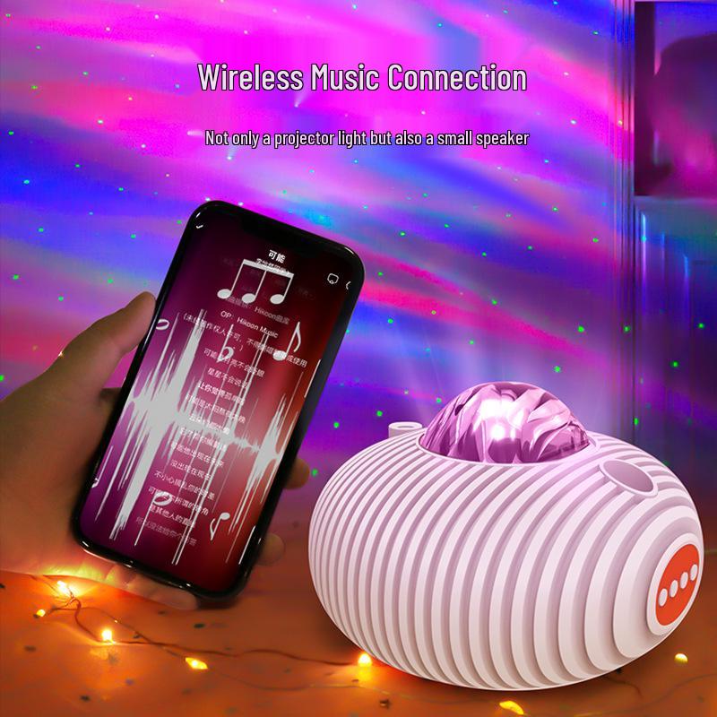 Aurora Borealis UFO Starry Sky Bluetooth Projector Night Light Gift