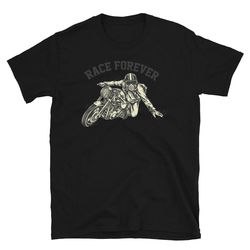 Chopper Cruiser Motorbike Race Forever Biker T-Shirt XL