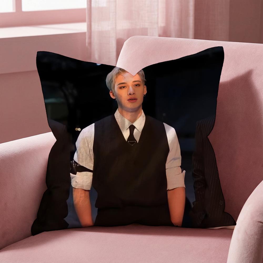 

HOT-KPOP B-Bang S C-Chan S Cushion Cover Multi-Scene Pillow Cover for Home & Car - Reversible, Soft & Durable for Daily Use 40cmx40cm