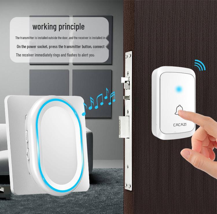 Smart Wireless Home Doorbell, Long-Range, Waterproof, 58 Melodies with Memory