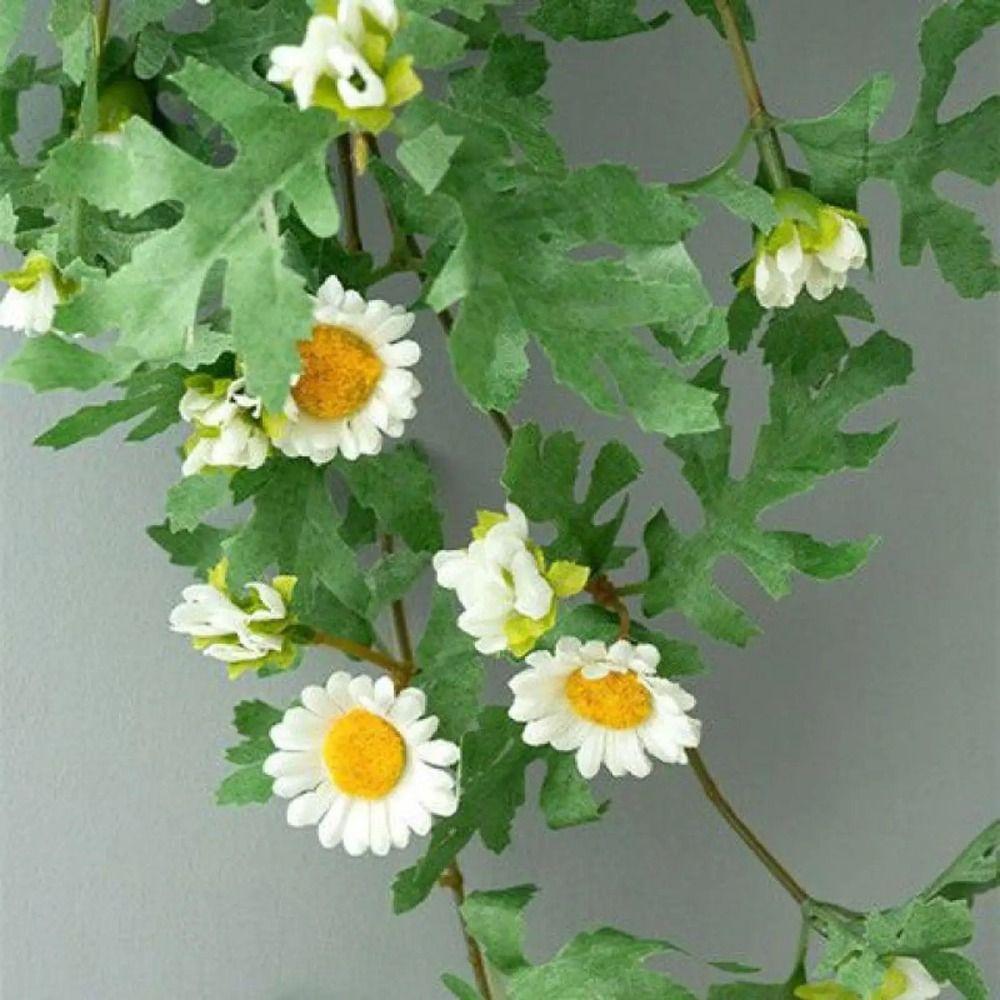 Nordic Style Artificial Flower Vine Elegant Hanging Daisy Pendant False Flower Vine Wedding