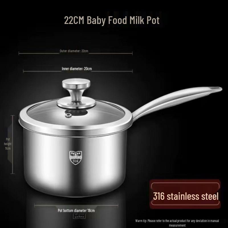 316 Stainless Steel Non-stick Milk and Baby Food Pot