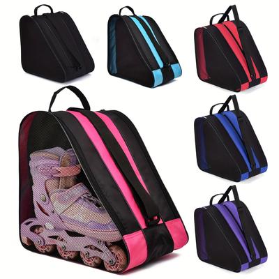 Handheld Skate Bag, Three-Layer Large Capacity Skate Storage Bag, Thickened Ice Skate Bag, Ideal Gift for Outdoor Sports, Skateboarders