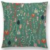 Botanical Floral And Butterfly Cushion Cover  Beautiful Flowers Garden Mini Prints Home Decor Sofa Throw Pillow Case
