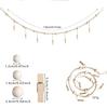 Handmade Cotton Woven Tapestry Wall Hanging with Wooden Clips for Photos