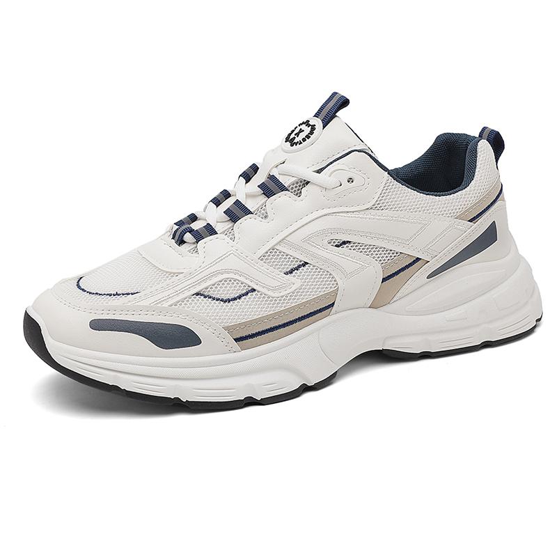 Men's casual running shoes breathable mesh soft sole sports shoes four season student comfort outdoor sports shoes male sneakers