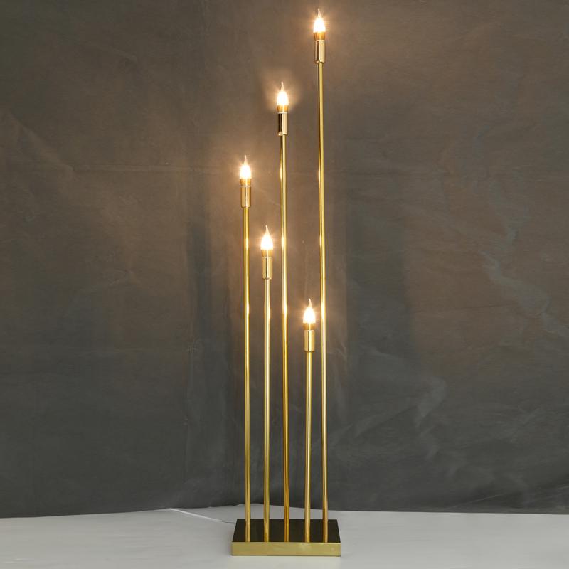 Reed Ceiling Light with 5 Dragon Ball Bubble Heads, Gold Pull-Tail Design, Ornament for Wedding or Lobby Decor.