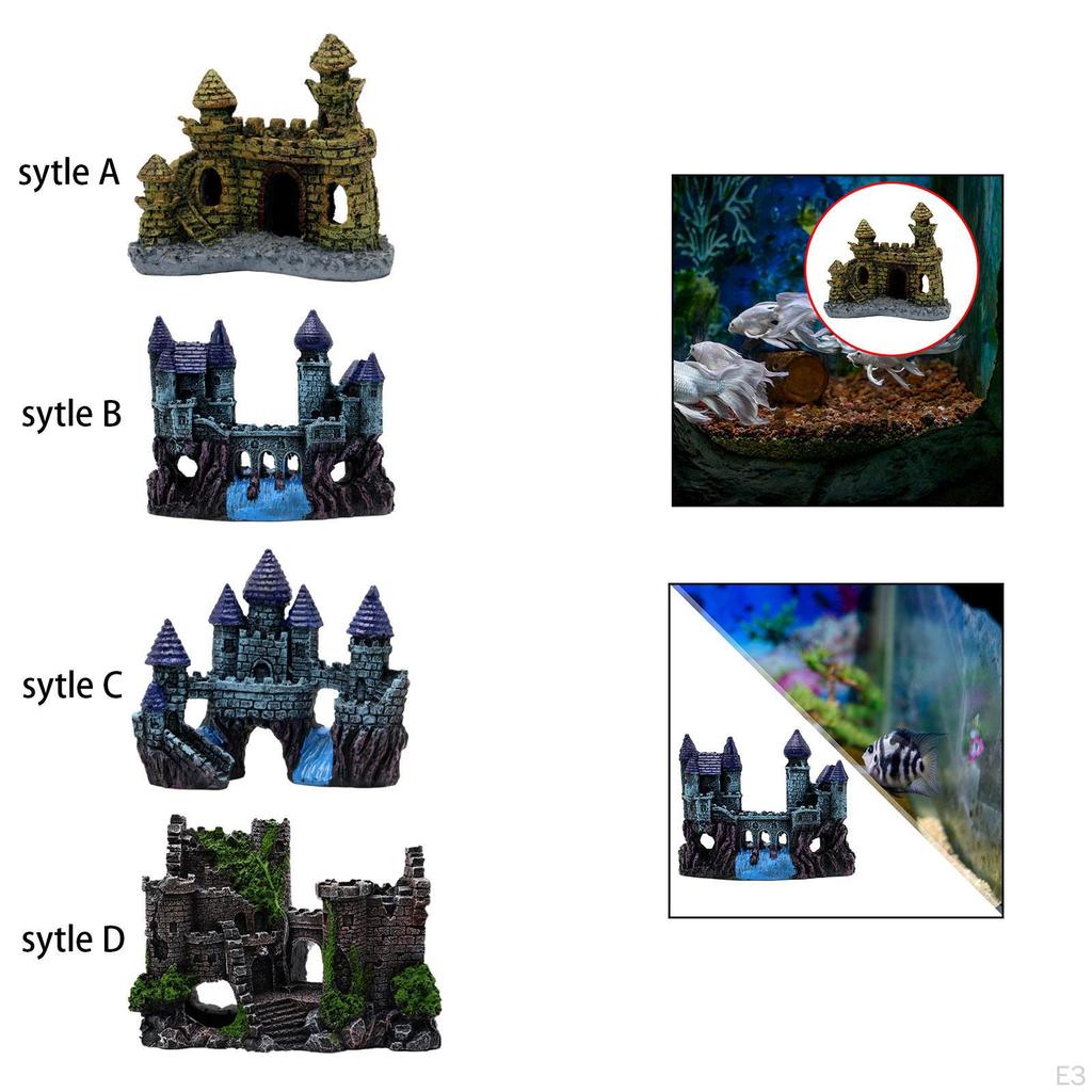 Aquarium Burg Decor Aquarium Dekorationen Hideouts Stein Höhle Ornament für