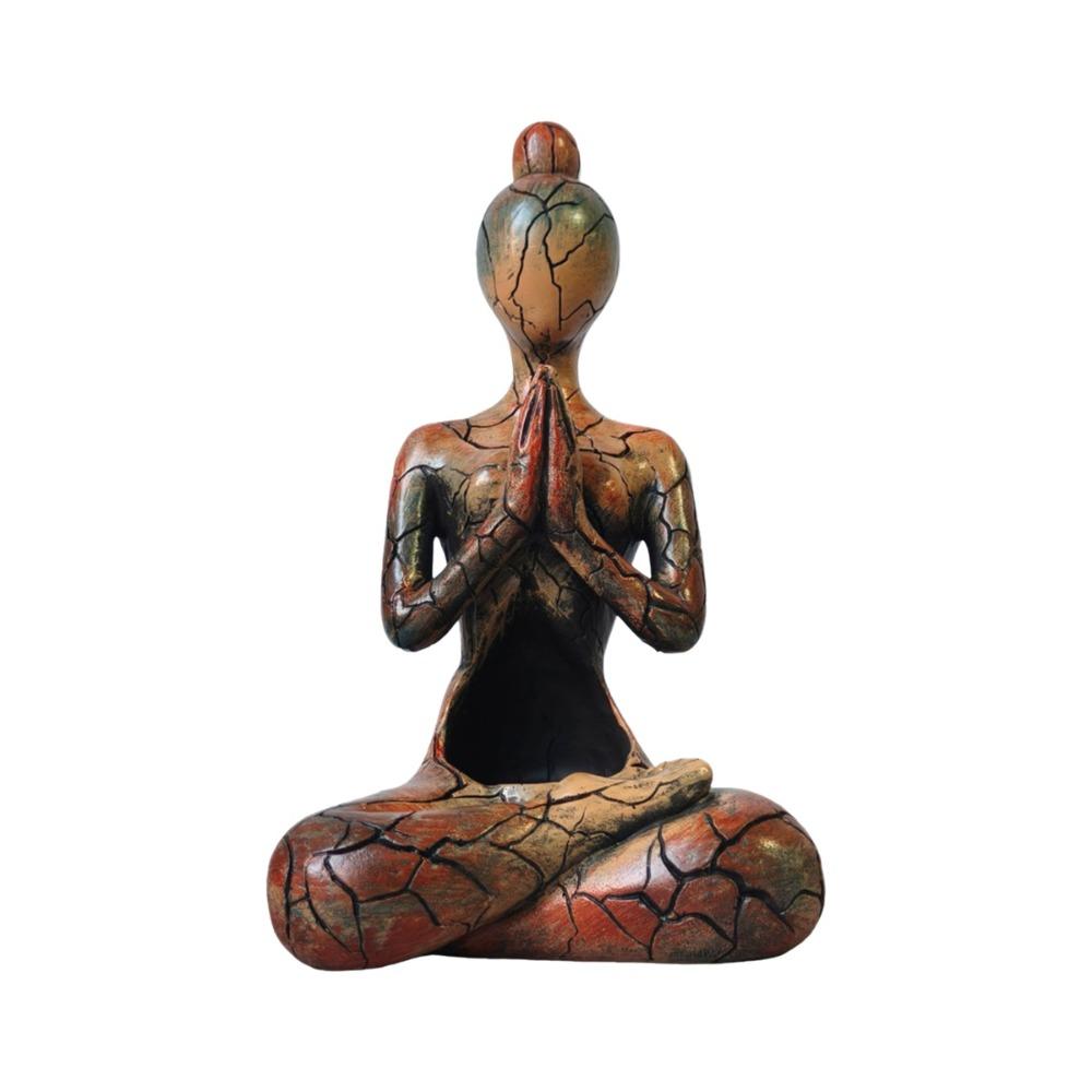 Resin Zen Candle Holder Abstract Tabletop Ornament Art Piece Meditation Sculpture  Study Desktop Resin