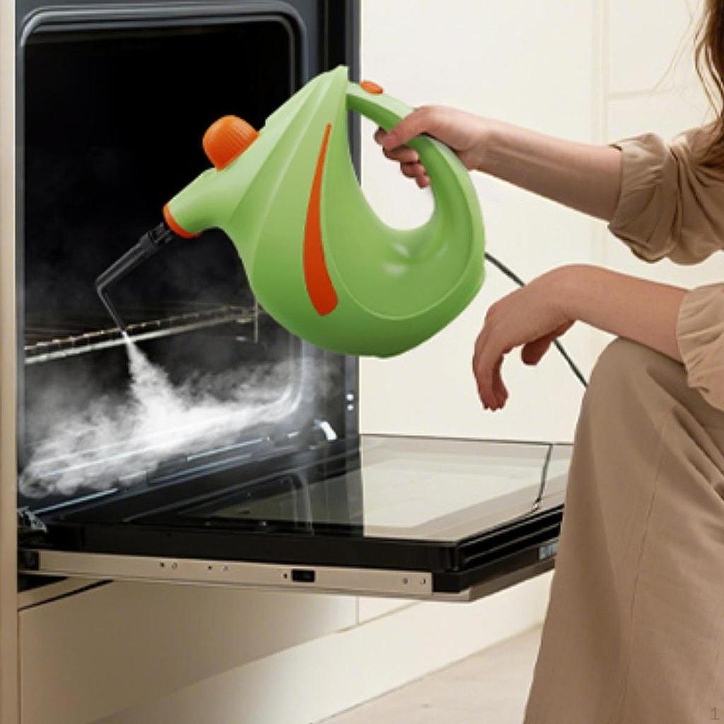 Handheld Steam Cleaner Household with 700ml Tank for Curtain Tight Gap Grout Green