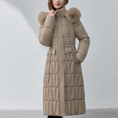 Ärmel Abnehmbar Mode Frau Wintermäntel Kapuze Kunstfellkragen Dick Warm Lang Parkas Damenjacken