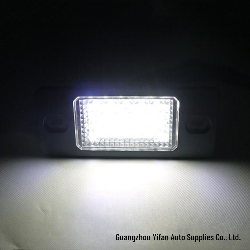 Universal Porsche License Plate Light for Volkswagen Tiguan, Porsche Cayenne, Golf