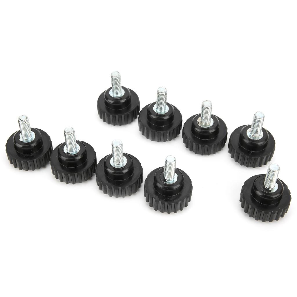 10Pcs Clamping Knob Jig Bolt Lathe Hand Grip Twist Nut Straight Thread Locking Handle M6x25x15