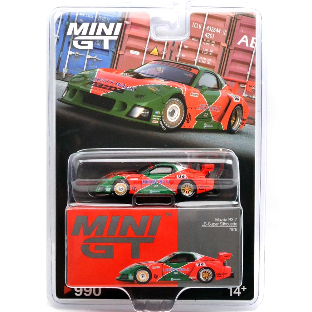 MINI GT Масштаб 1:64 MiJo TOYS - MAZDA RX-7 LB-SUPER SILHOUETTE 787B MGT00990-BL синий