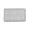 Sculpture Stamping Plate Nails Art Stencils Crystal Epoxy Resin Mold Silicone Nail Carving Mold 3D Mini Bowknot Mould