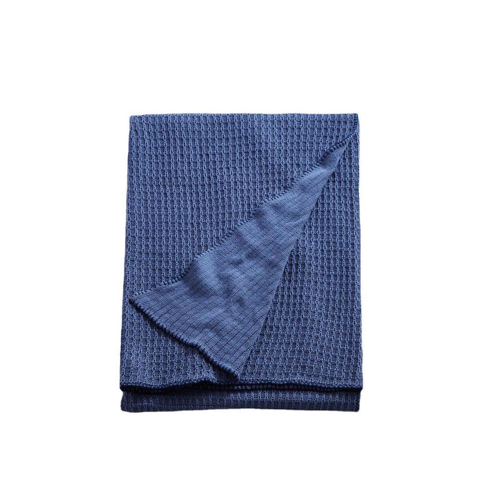 Ruijing Nordic Waffle Knit Throw Blanket for Sofa or Office