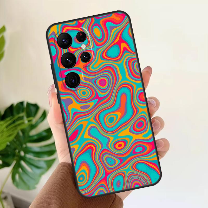 

Винтажный Орнамент Мягкий Чехол Для Samsung Galaxy S24 Ultra S21 S22 S23 S25 Plus S20 FE S9 S10 S23 FE Чехол для Телефона Galaxy S24