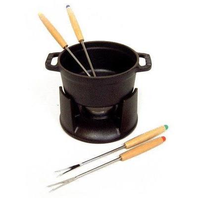 Fondue Set - Staub - 1400423 - Chocolate - Matte Black - 10 Cm