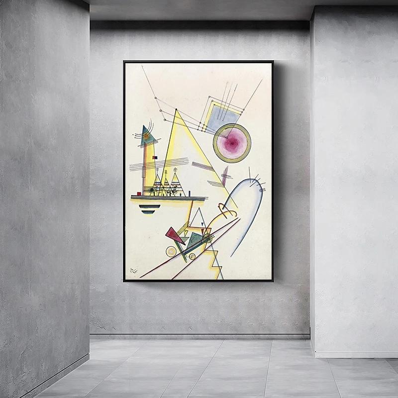 Abstract Poster Geometric Art Wassily Kandinsky Oil Painting and Wall Art Painting