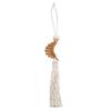 Handmade Bohemian Rattan Cotton Rope Tassel Wall Hanging for Children's Room or Balcony