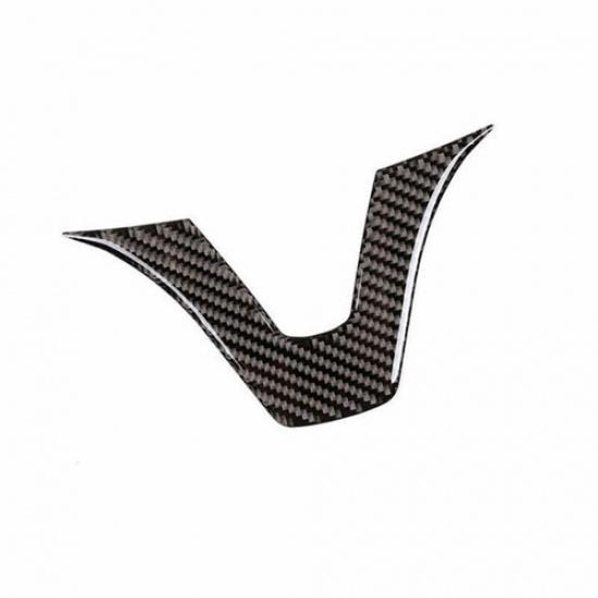Steering Wheel Sheet Panel For Benz C-Class Cover Trim Real Carbon Fiber 15-21
