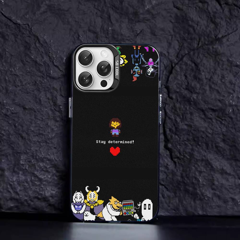U-Undertale Game Phone Case Color Silver Shell For IPhone 17 16 15 14 13 12 11 Pro Max Plus
