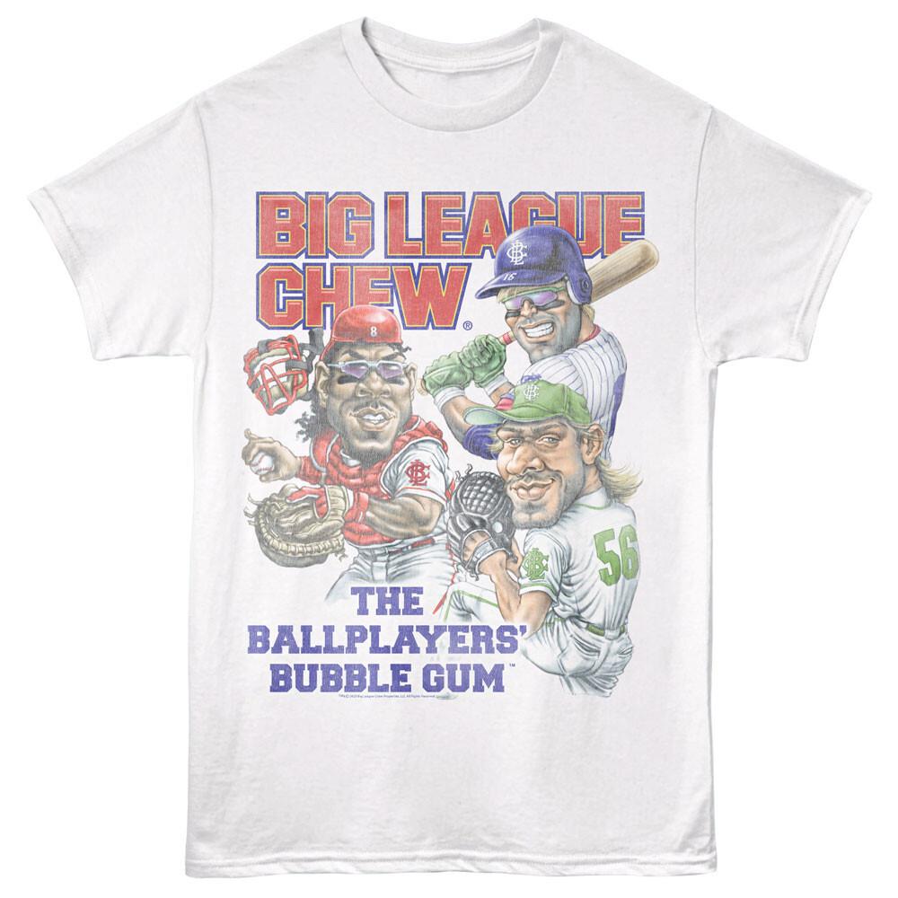 Big League Chew The Players Bubble Gum Pitcher Batter Catcher Men T Shirt XL