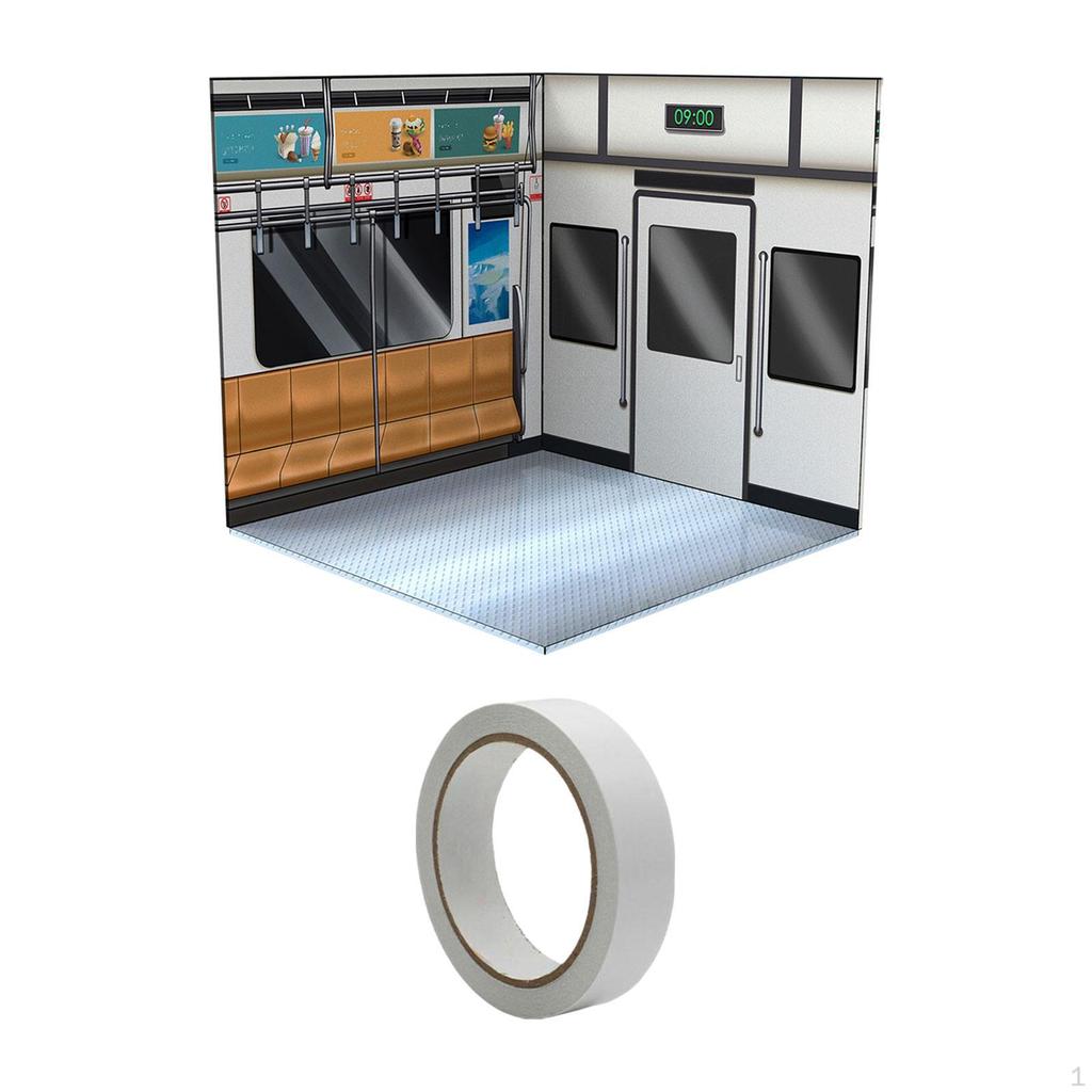 1/12 Display Backdrop Organizer Decoration Japanese Stylish Scene Showcase for Action Figures