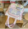 College Style Nylon Backpack With Fabric For School Use