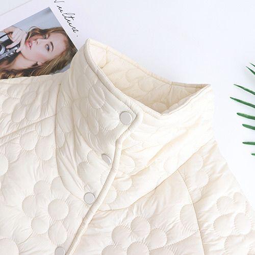 Women's Plus Size Padded Coat Winter Loose-Fit Thin Stand Collar Cotton Jacket