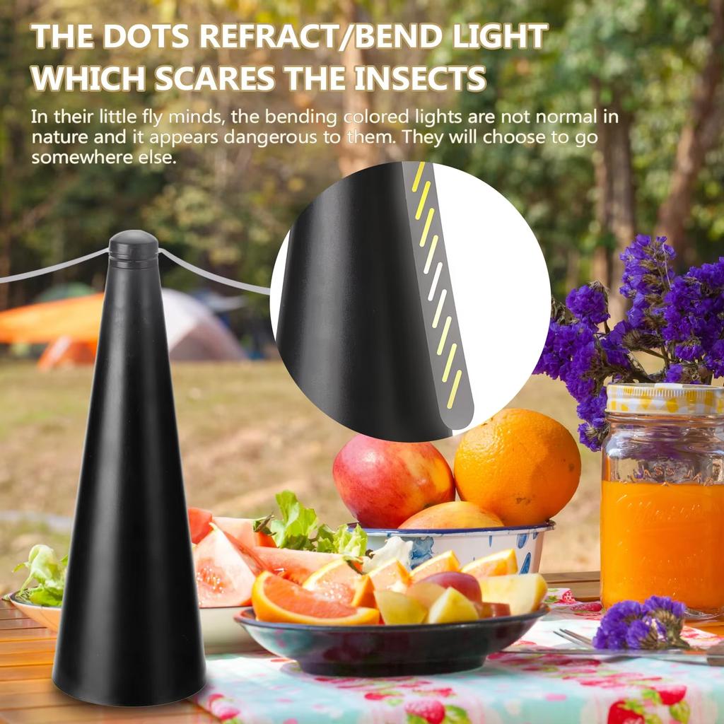 Fly Repeller Table Fan AA Battery Powered Insect Fly Repeller Fans Portable Pest Control for Camping Picnic Party