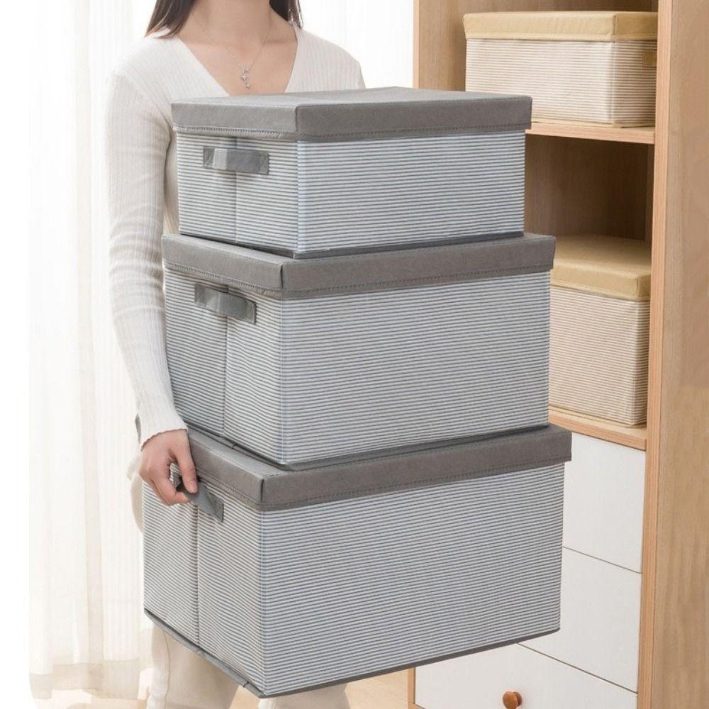 Dust-proof Cover Clothes Storage Box Large Capacity Toy Storage Box  Home Furnishings