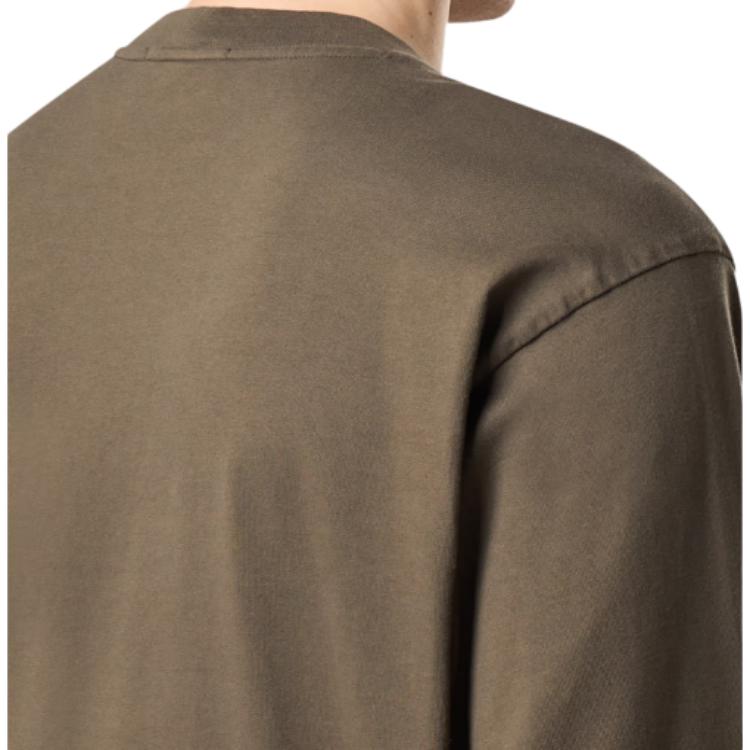 Stone Island Crew Neck Long Sleeve Solid Color Sweatshirt Men sweatshirt Military-Green K1S156100043S0A50-V0054