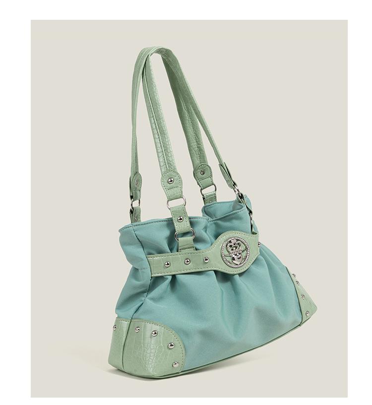 

Sweet Cool Green Underarm Bag Y2k Hot Girls Pu Leather Large Capacity Shoulder Tote Bag Women Fairycore Aesthetic Handbag Chic 35X27X11CM