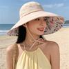 Sun hat women's summer big eaves sun hat empty top sun hat UV protection face bucket hat new
