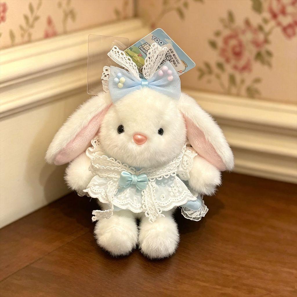 Bambola Coniglio Peluche Con Vestito Rimovibile Per Bambine Decorazione Stanza dei Giochi