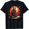 Vintage Samurai Cat On Japanese Ninja Art Cat T-Shirt Thuy Mens Womens Tank Top Sweatshirt Hoodie Longsleeve 63 Black