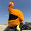 Motorrad Vollhelm Abdeckung Cartoon Plüsch Truthahn Helm Abdeckung Stoff Schutz Lustige Helm Abdeckung Motorrad Zubehör