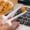 1/10pcs Plastic Finger Snack Clip for Games Player Snack Chopstick Holder Funny Chopsticks Gamer Clips Reusable Lazy Artifact