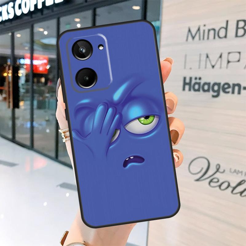 3D funny face Cute Case For Realme 15 13 12 10 11 14 Pro Plus GT6 GT7 C15 C35 C53 C55 C61 C63 C65 C67 C71 C75